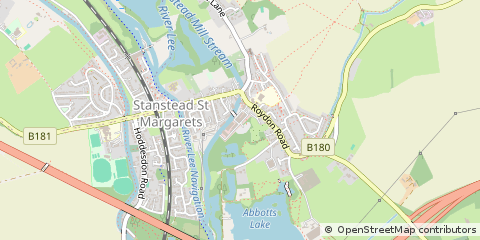Map of Ware, Hertfordshire