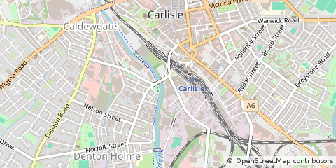 Map of Carlisle, Cumbria
