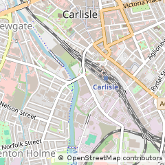 Map of Carlisle, Cumbria