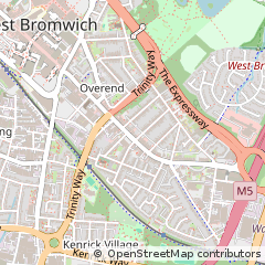Map of West Bromwich, West Midlands