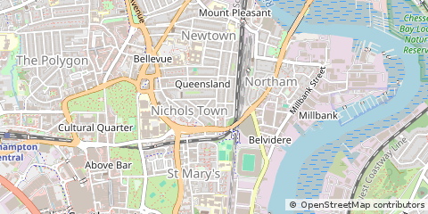 Map of Southampton, Hampshire