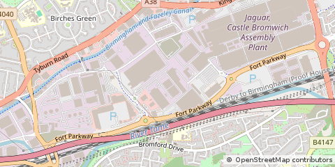 Map of Birmingham, West Midlands