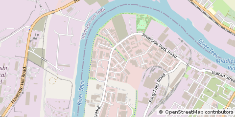 Map of Middlesbrough, Cleveland