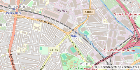 Map of Birmingham, West Midlands