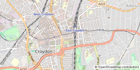 Map of Croydon