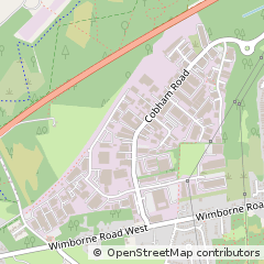 Map of Ferndown, Dorset