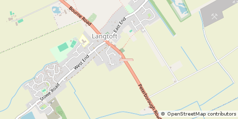 Map of Peterborough, Lincolnshire