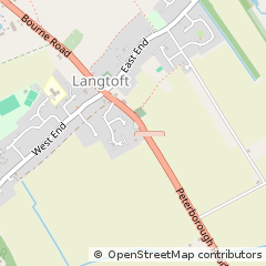 Map of Peterborough, Lincolnshire