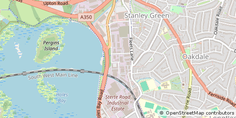 Map of Poole, Dorset