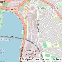 Map of Poole, Dorset