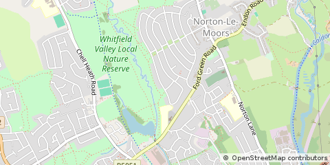 Map of Stoke-on-Trent, Staffordshire