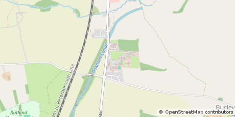 Map of Oakham, Rutland