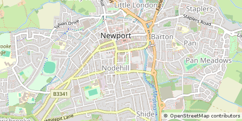 Map of Newport, Isle of Wight