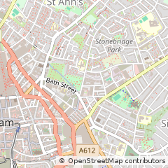 Map of Nottingham, Nottinghamshire
