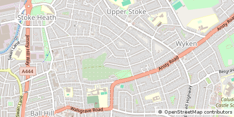 Map of Coventry, West Midlands