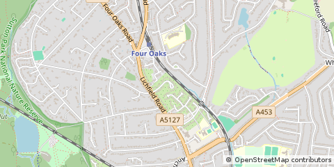 Map of Sutton Coldfield