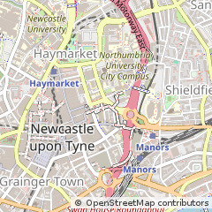 Map of Newcastle Upon Tyne