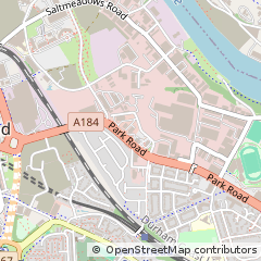 Map of Gateshead, Tyne and Wear