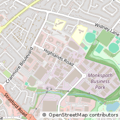 Map of Solihull, West Midlands