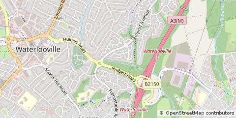 Map of Waterlooville