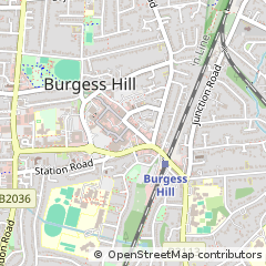 Map of Burgess Hill, West Sussex