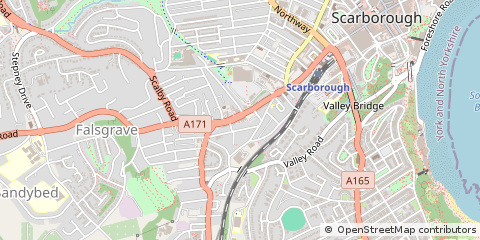 Map of Scarborough, North Yorkshire