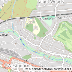 Map of Bournemouth, Dorset