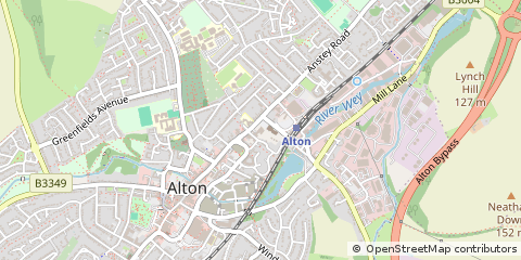 Map of Alton, Hampshire