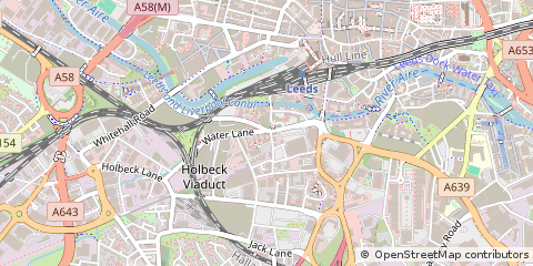 Map of Leeds, West Yorkshire