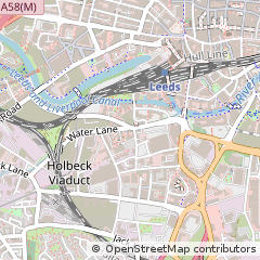 Map of Leeds, West Yorkshire