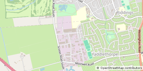 Map of Scunthorpe, North Lincolnshire