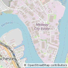 Map of Faversham, Kent