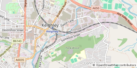 Map of Pitt Street, Keighley