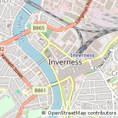 Map of Inverness, Highland