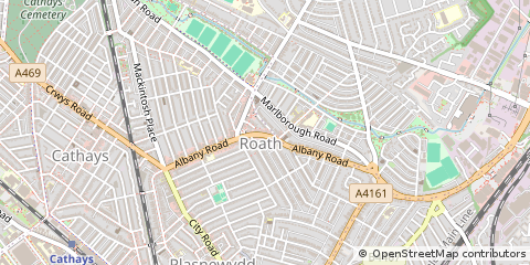 Map of Cardiff
