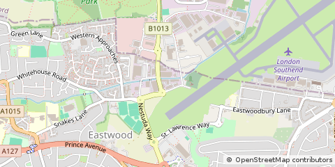 Map of Southend on SEA, Essex