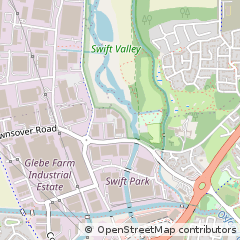 Map of Rugby, Warwickshire