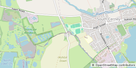 Map of Cirencester, Gloucestershire