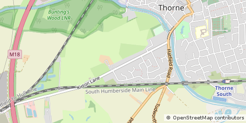 Map of Doncaster, South Yorkshire