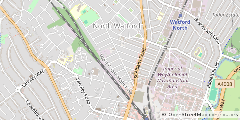Map of Watford, Hertfordshire