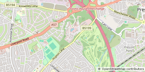 Map of Knowsley