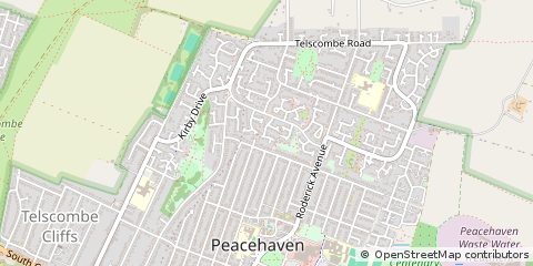 Map of Peacehaven, East Sussex