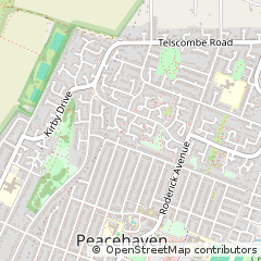 Map of Peacehaven, East Sussex