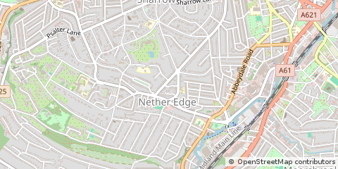 Map of Sheffield