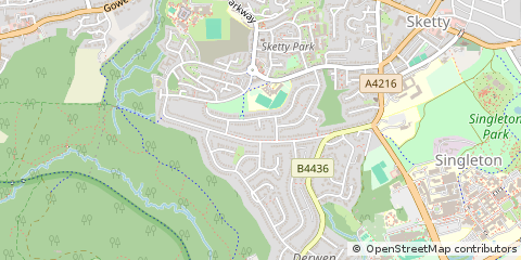 Map of Swansea