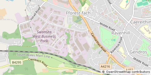 Map of Swansea