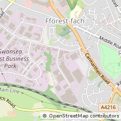 Map of Swansea