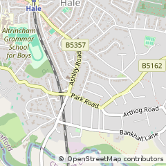 Map of Altrincham, Cheshire
