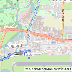 Map of Longford, London