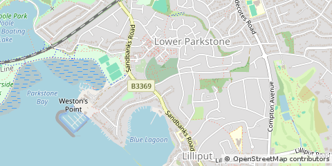 Map of Poole, Dorset